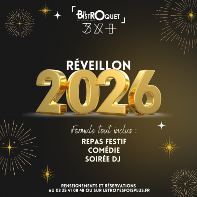 Soirée spéciale Nouvel An : Comédie + Repas + Soirée DJ