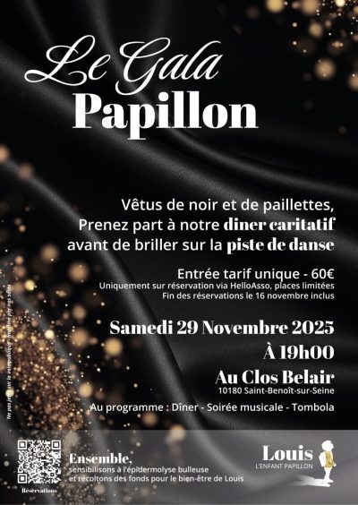 Le Gala Papillon – Dîner caritatif & soirée solidaire