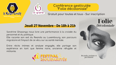 Conférence gesticulée : “Folie décoloniale”