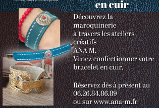 Atelier créatif – Bracelet en cuir avec ANA M
