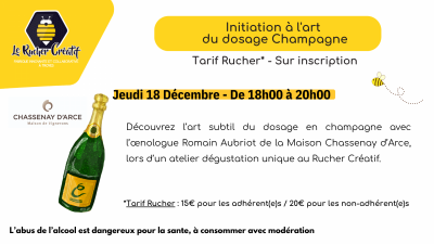 Initiation à l’art du dosage Champagne