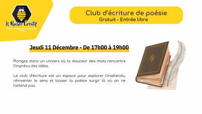 Club d’Ecriture de Poésie