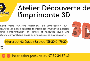 Atelier Imprimante 3D