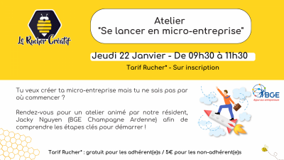 Atelier “Se lancer en micro-entreprise”