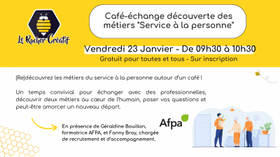 Café-échange découverte des métiers “Service à la personne”