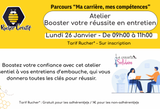 Atelier “Booster votre réussite en entretien”