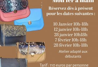 Atelier créatif – “Mon premier sac en cuir” avec ANA M