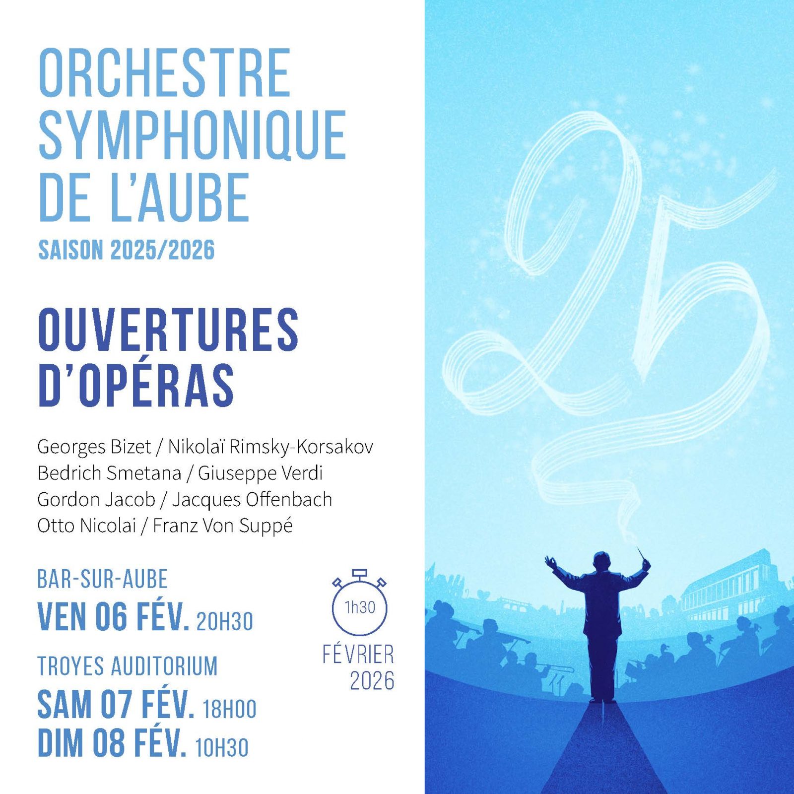 Orchestre Symphonique de l’Aube – Ouvertures d’opéras