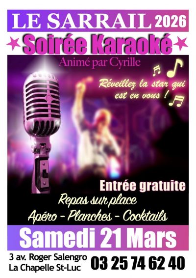 Soirée karaoké avec Cyrille