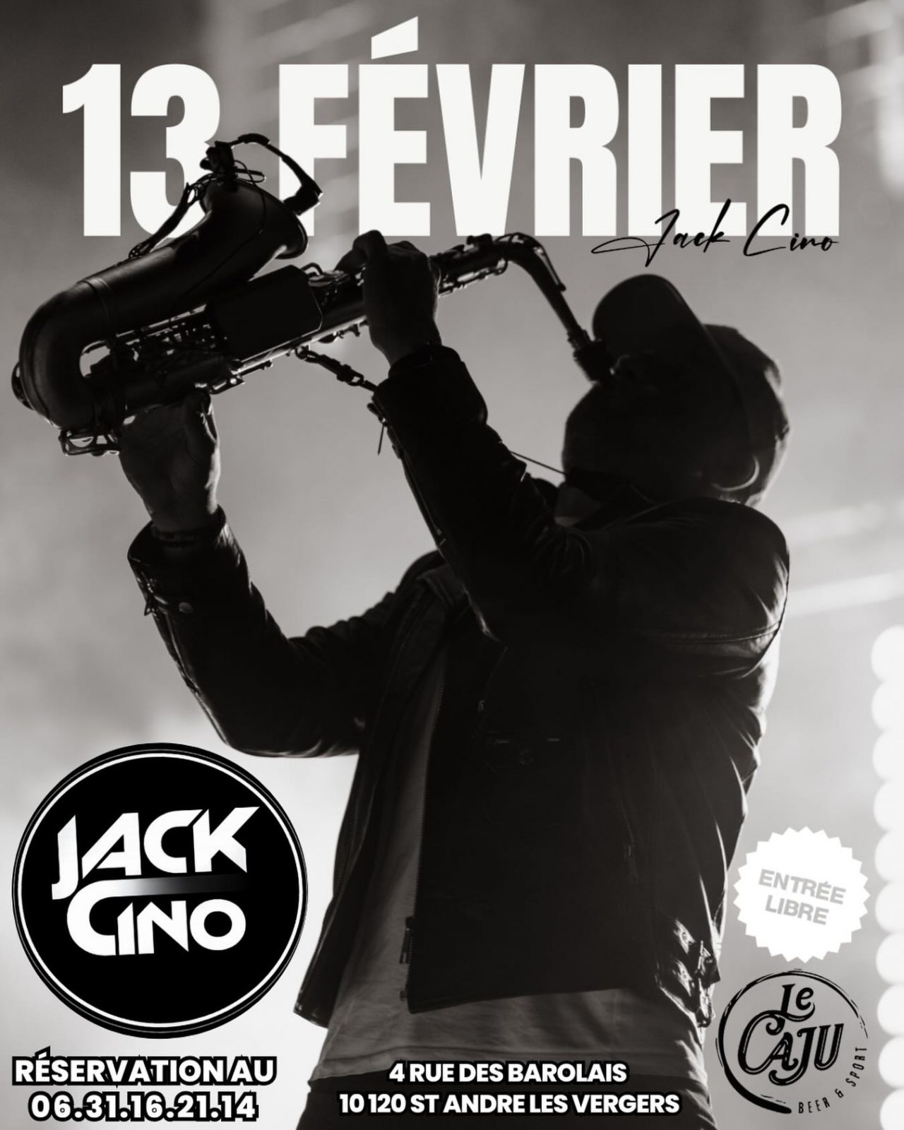 Soirée Vendredi 13 au bar Le Caju