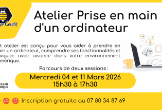 Atelier “Prise en main d’un PC”