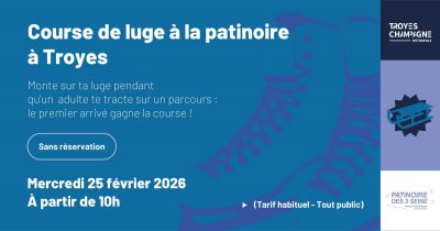 Course de luge à la patinoire