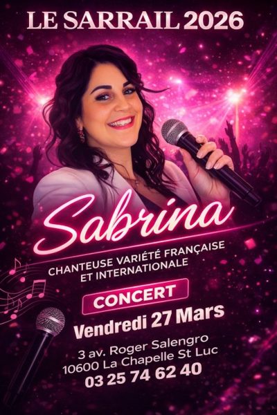 Soirée dîner-concert et dansante avec Sabrina!