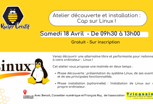 Atelier découverte et installation : Cap sur Linux !