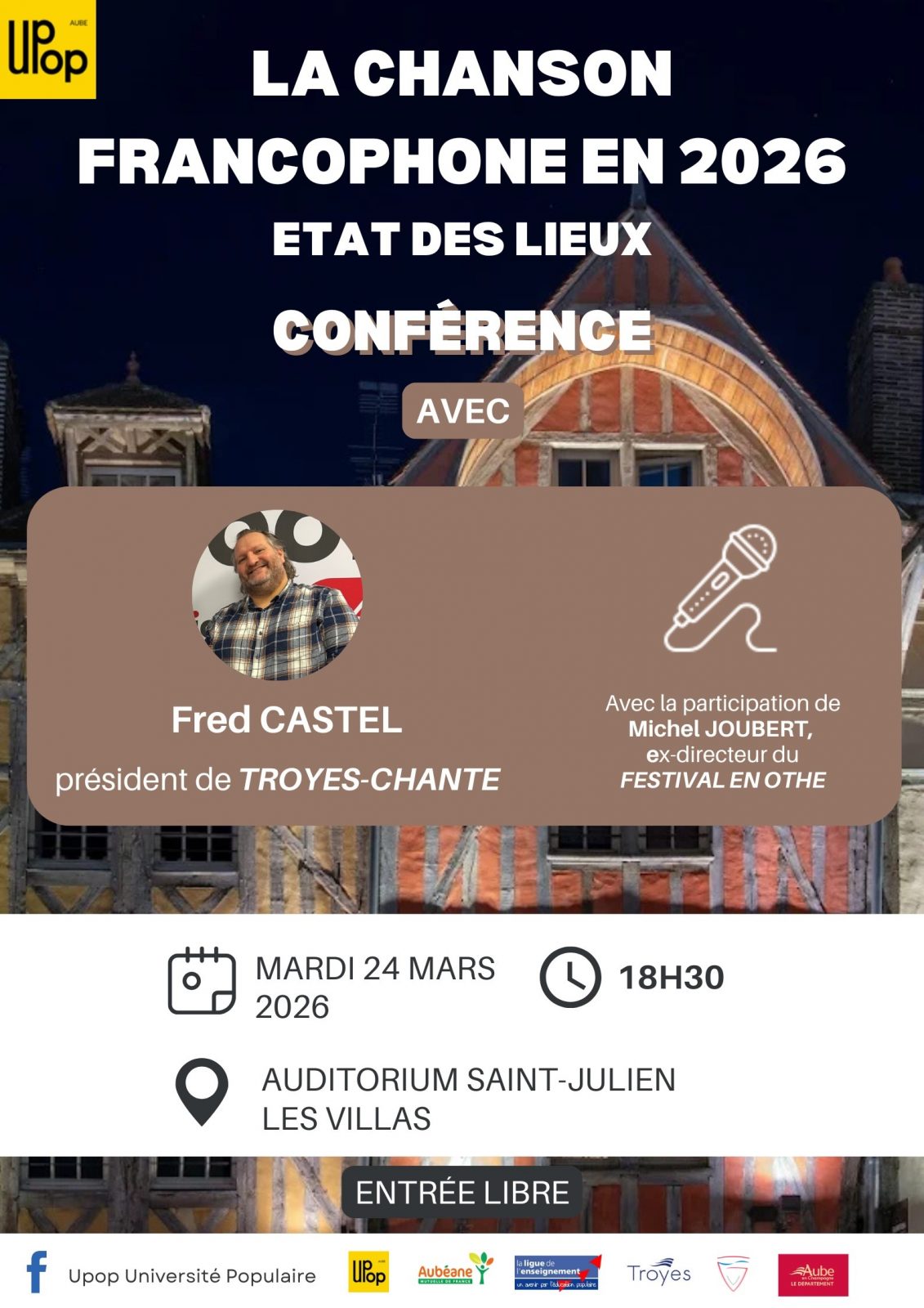 Conférence “Autour de la Chanson française”