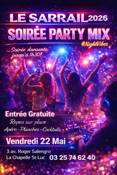 Soirée “Party Mix” avec Mika aux platines