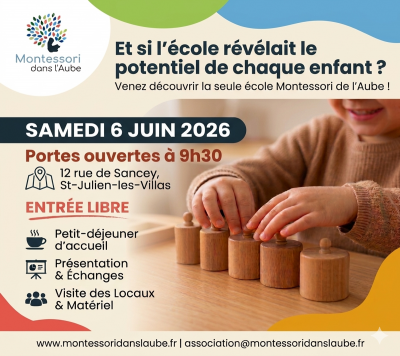 Portes ouvertes école Montessori dans l’Aube