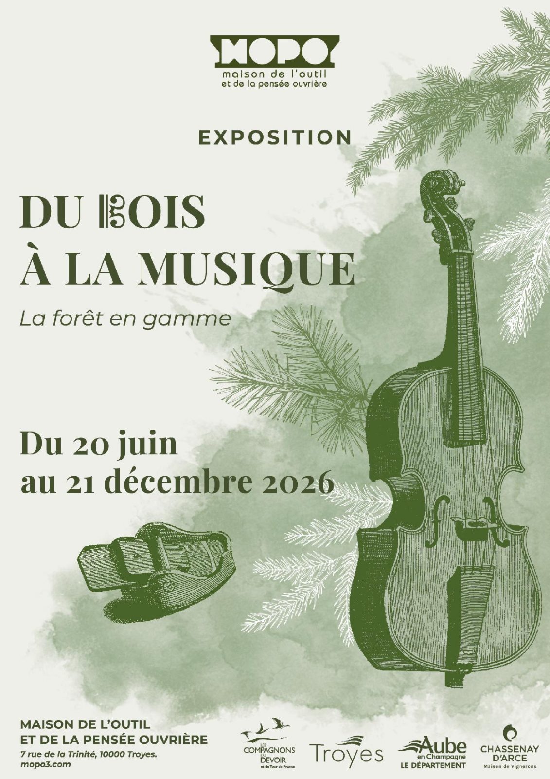 Exposition “Du bois à la musique, la forêt en gamme”
