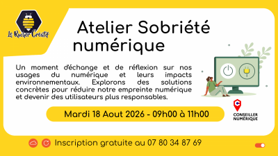 Atelier Sobriété numérique
