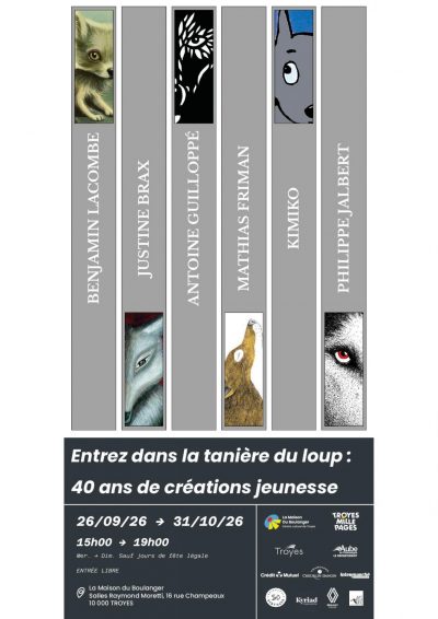 Exposition “Entrez dans la tanière du loup : 40 ans de créations jeunesse”