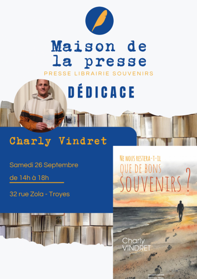 Rencontre-dédicace avec Charly Vindret