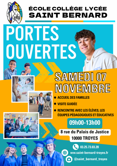 Portes Ouvertes “Ecole Collège Lycée Saint Bernard”