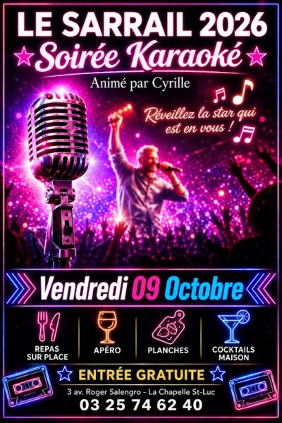 Soirée karaoké avec Cyrille