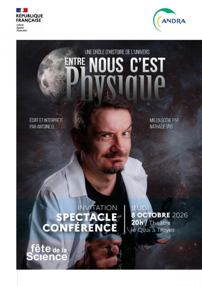 Spectacle-conférence “Entre nous c’est physique”