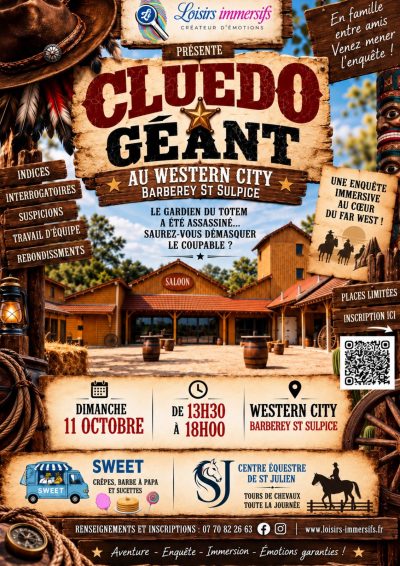 Cluedo Géant au Western City – Le Gardien du Totem