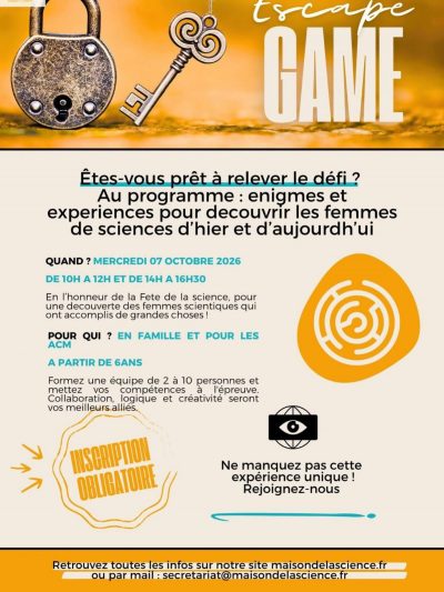 Escape Game Maison de la Science